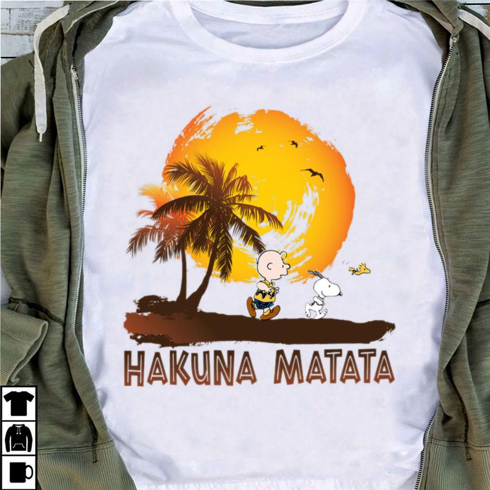 Premium Charlie Brown Snoopy Woodstock Hakuna Matata The Lion King Shirt Charlie Brown Snoopy Woodstock Hakuna Matata The Lion King Shirt 4 - Premium Charlie Brown Snoopy Woodstock Hakuna Matata The Lion King Shirt