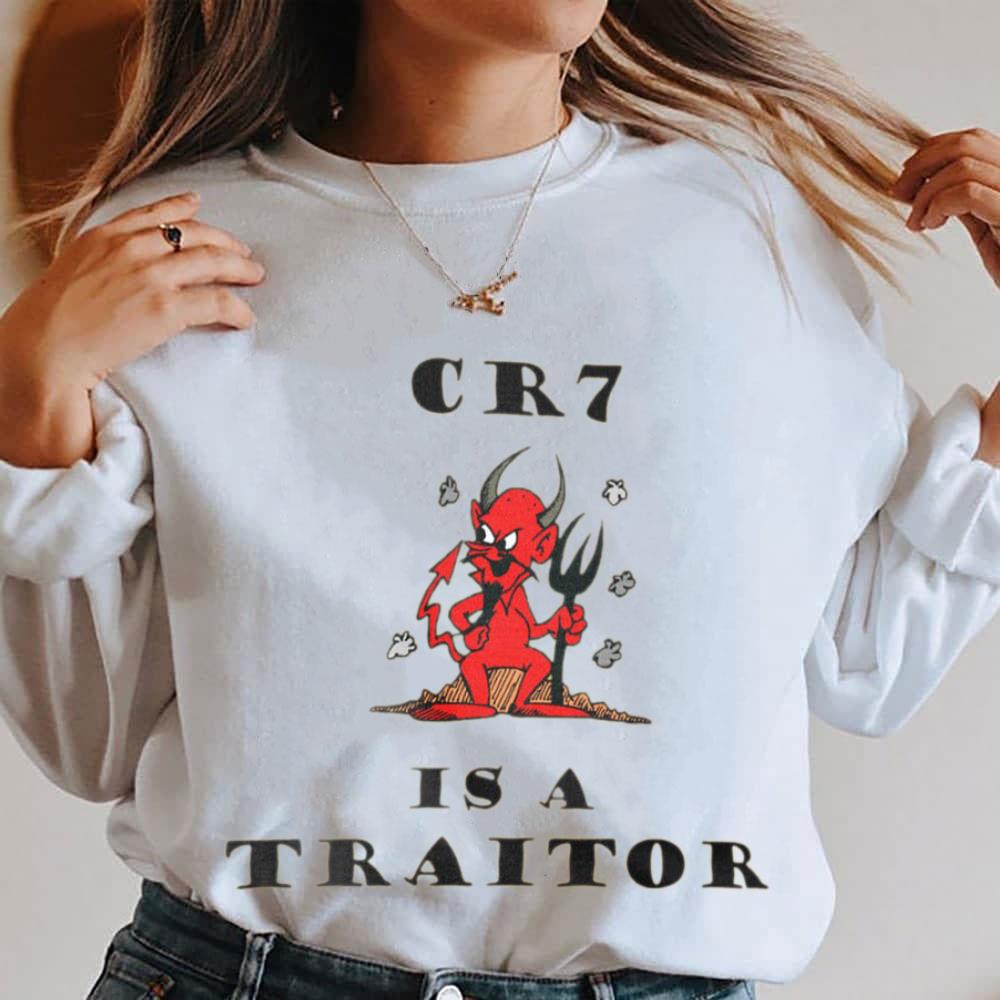 Best Cristiano Ronaldo CR7 Is A Traitor Manchester United Red Devil Shirt Cristiano Ronaldo CR7 Is A Traitor Manchester United Red Devil Shirt 4 - Best Cristiano Ronaldo CR7 Is A Traitor Manchester United Red Devil Shirt