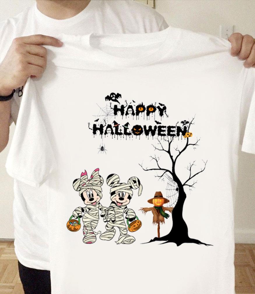 Official Disney Mickey And Minnie Mouse Happy Halloween Shirt Disney Mickey And Minnie Mouse Happy Halloween Shirt 1 - Official Disney Mickey And Minnie Mouse Happy Halloween Shirt