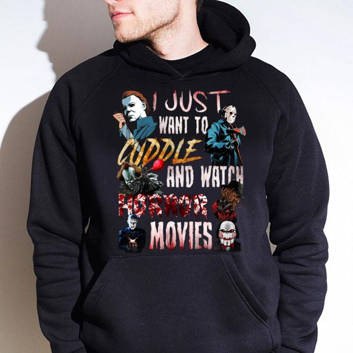 Premium Halloween Horror Film Characters I Just Want To Cuddle And Watch Horror Movies Shirt Halloween Horror Film Characters I Just Want To Cuddle And Watch Horror Movies Shirt 4 - Premium Halloween Horror Film Characters I Just Want To Cuddle And Watch Horror Movies Shirt