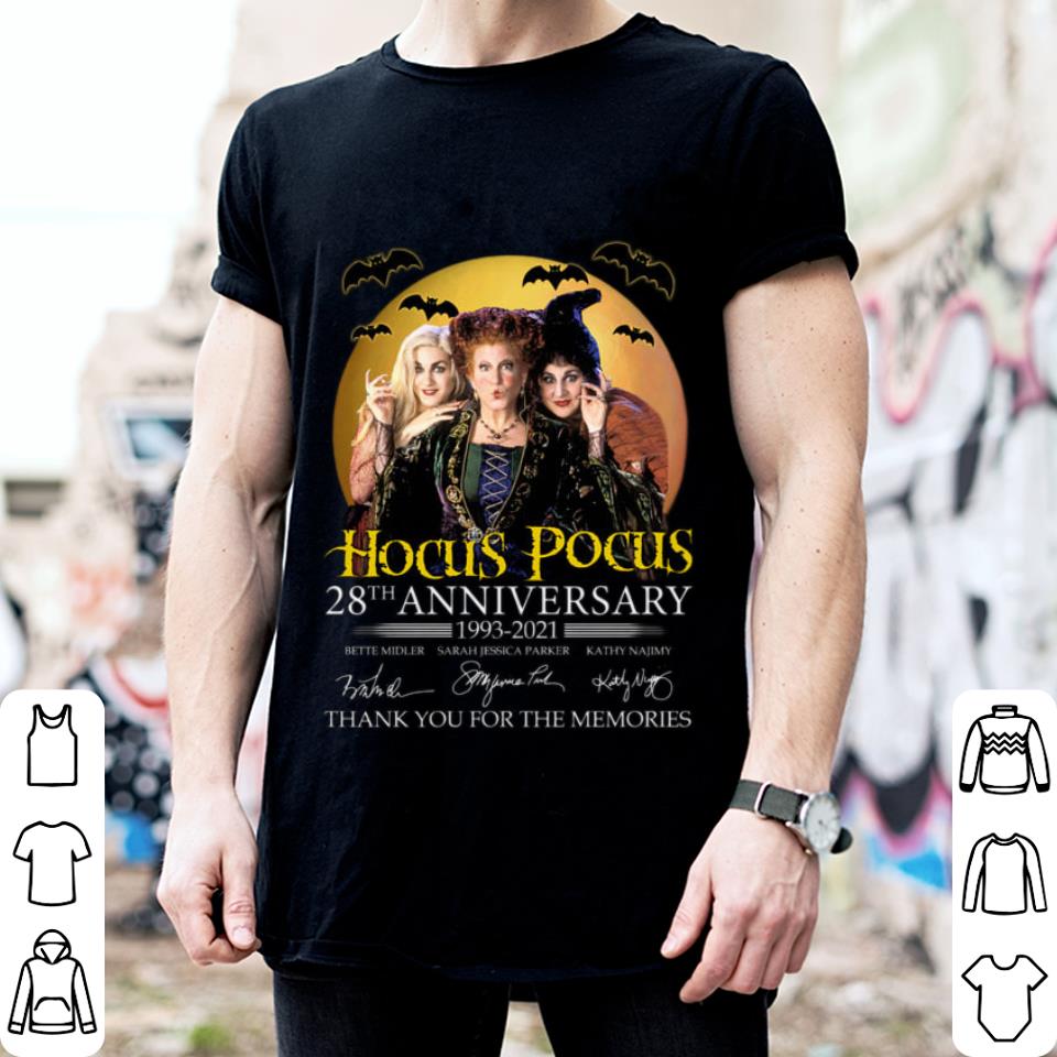 Awesome Hocus Pocus 28th Anniversary 1993-2021 Signed Thank You For The Memories Shirt, Bette Midler, Sarah Jessica Parker Kathy Najimy Hocus Pocus 28th Anniversary 1993 2021 Signed Thank You For The Memories Shirt Bette Midler Sarah Jessica Parker Kathy Najimy 2 - Awesome Hocus Pocus 28th Anniversary 1993-2021 Signed Thank You For The Memories Shirt, Bette Midler, Sarah Jessica Parker Kathy Najimy