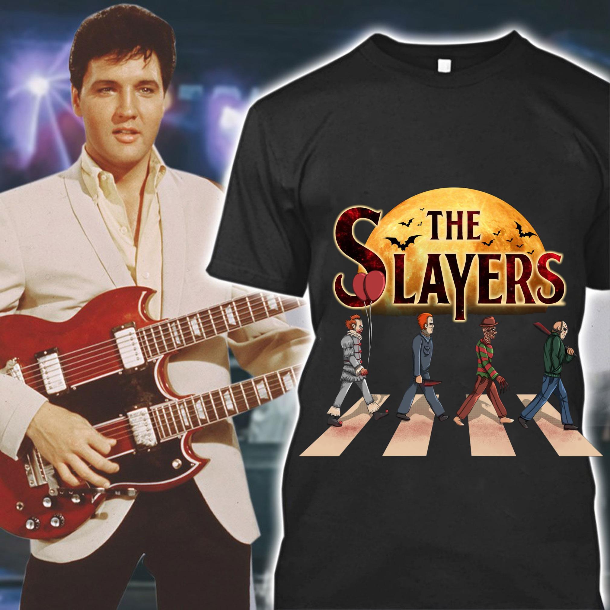 Official Horror Movies Characters The Slayers Abbey Road Halloween Shirt Horror Movies Characters The Slayers Abbey Road Halloween Shirt 1 - Official Horror Movies Characters The Slayers Abbey Road Halloween Shirt