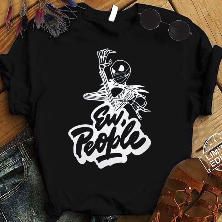 Best Jack Skellington Face Mask Ew People Halloween Shirt