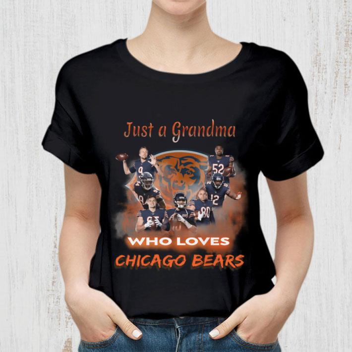 Awesome Just a grandma who Loves Chicago Bears Shirt Just a grandma who Loves Chicago Bears Shirt 2 - Awesome Just a grandma who Loves Chicago Bears Shirt