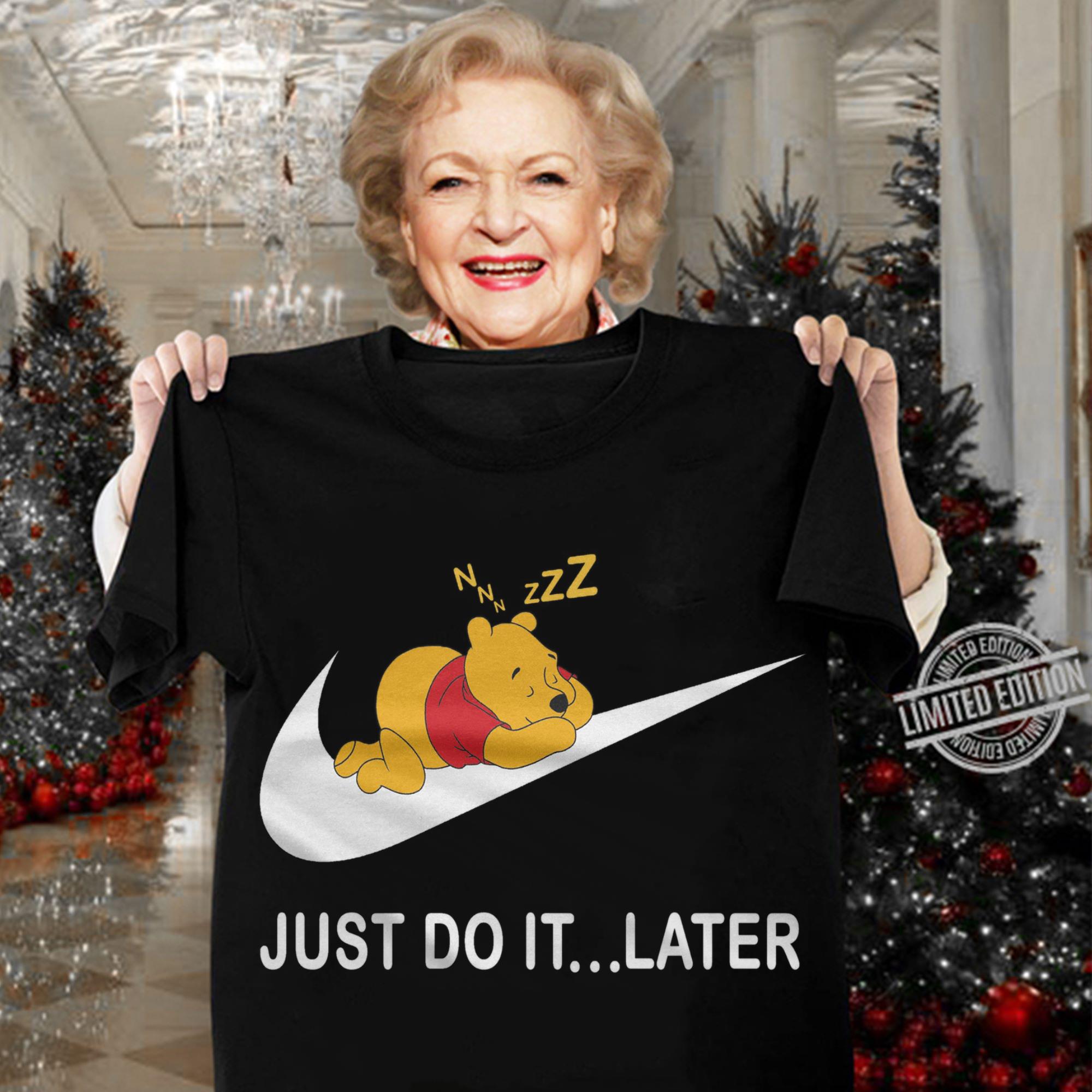 Premium Pooh Sleep Nike Just Do It Later Shirt Pooh Sleep Nike Just Do It Later Shirt 3 - Premium Pooh Sleep Nike Just Do It Later Shirt