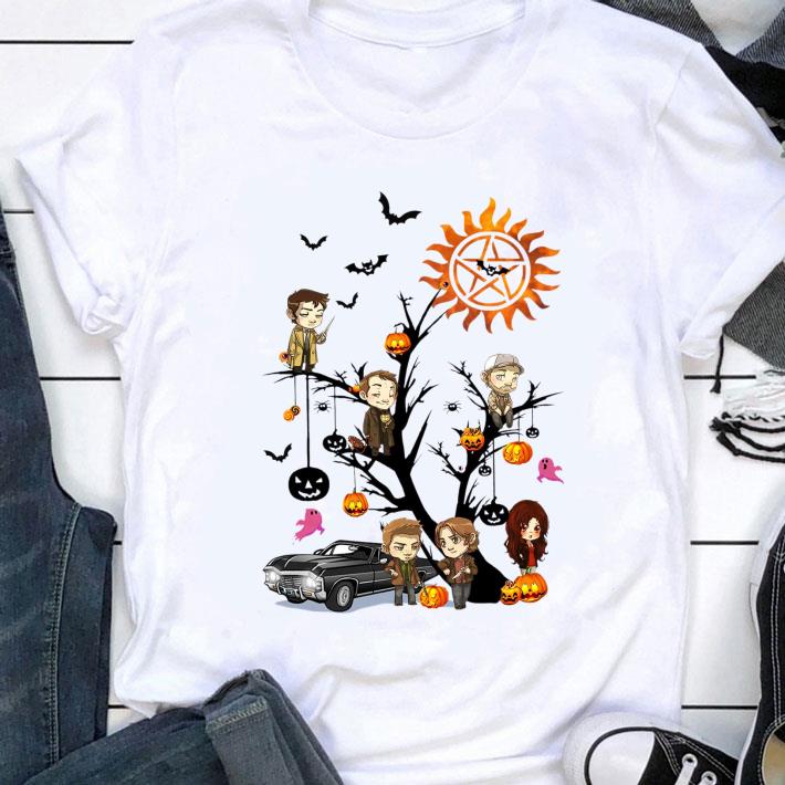 Best Supernatural Characters Boo Ghost Pumpkin Halloween Tree Shirt