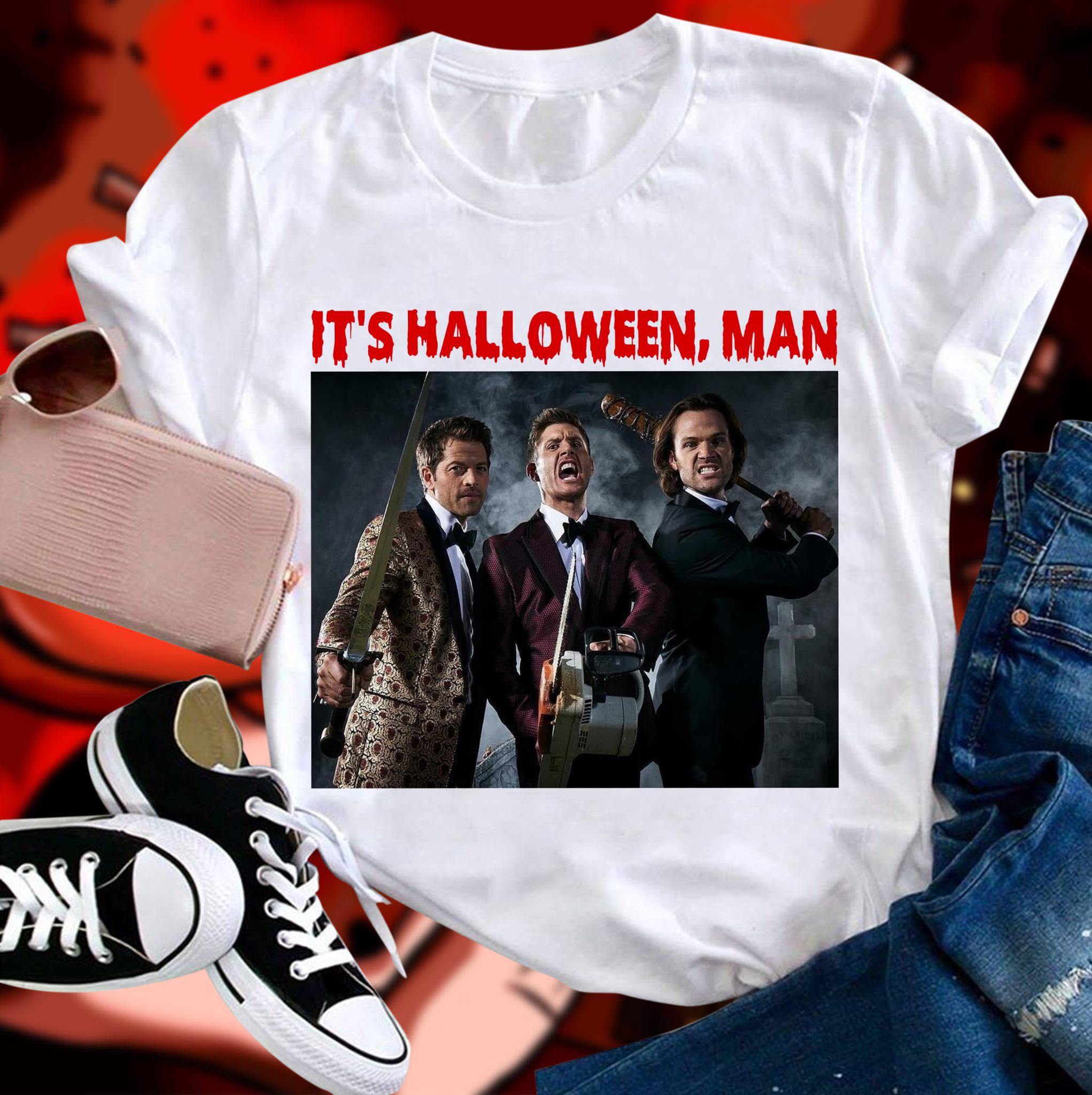 Hot Supernatural Characters it's halloween man Jason Voorhees Michael Myers Freddy Krueger Shirt