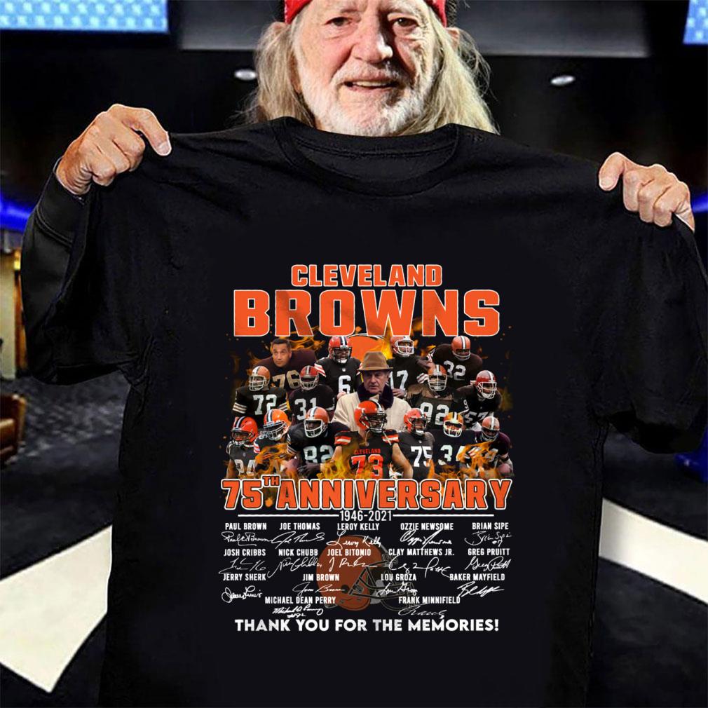 Official Team NFL Cleveland Browns 75th anniversary 1946-2021 Signatures Thank You For The Memories Shirt Team NFL Cleveland Browns 75th anniversary 1946 2021 Signatures Thank You For The Memories Shirt 3 - Official Team NFL Cleveland Browns 75th anniversary 1946-2021 Signatures Thank You For The Memories Shirt