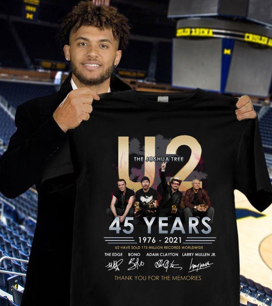 Original The Joshua Tree 45 years 1976-2021 U2 Have Sold 175 Million Records Worldwide Thank You For The Memories Signatures Shirt, The Edge, Bono, Adam Clayton, Larry Mullen Jr The Joshua Tree 45 years 1976 2021 U2 Have Sold 175 Million Records Worldwide Thank You For The Memories Signatures Shirt The Edge Bono Adam Clayton Larry Mullen Jr 1 - Original The Joshua Tree 45 years 1976-2021 U2 Have Sold 175 Million Records Worldwide Thank You For The Memories Signatures Shirt, The Edge, Bono, Adam Clayton, Larry Mullen Jr