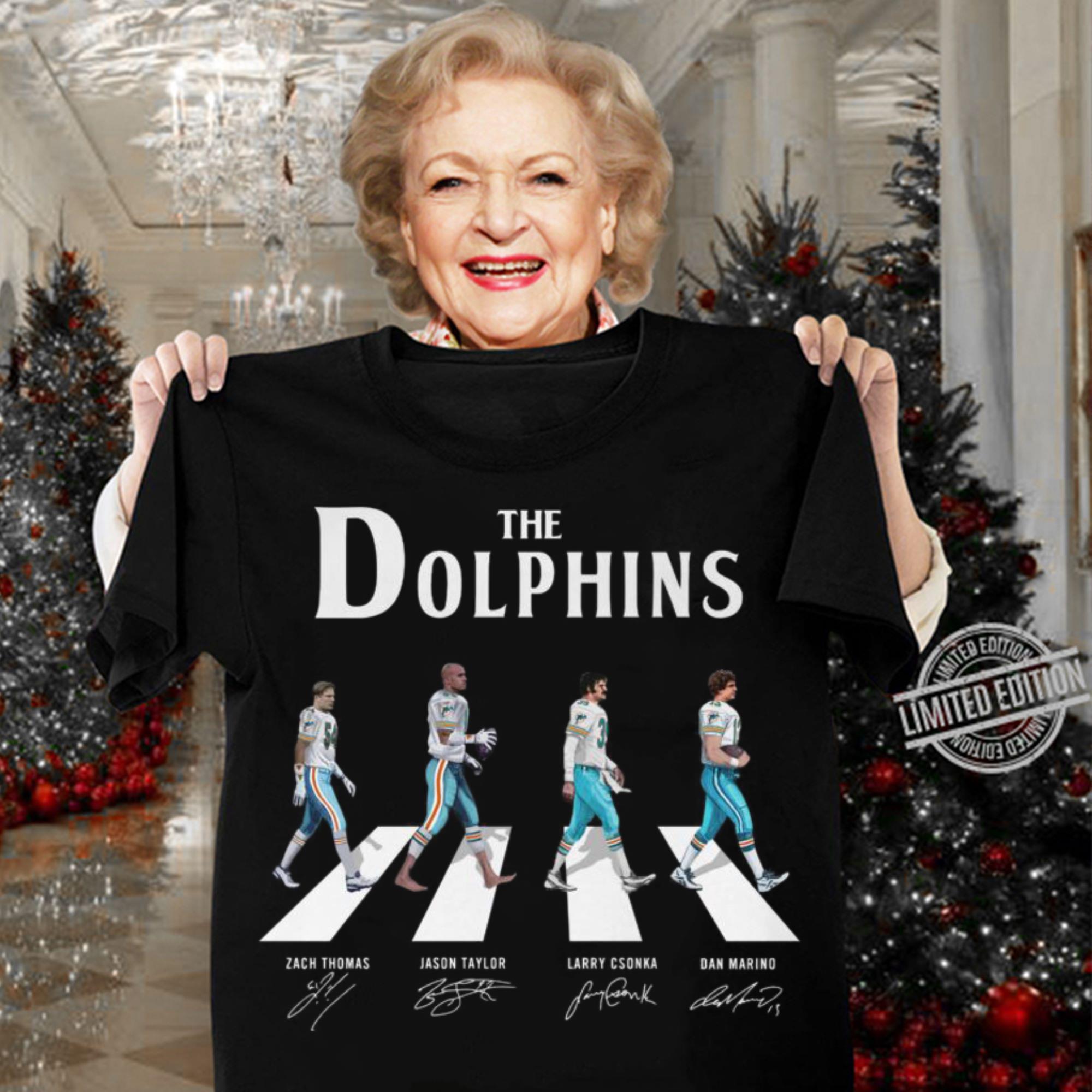 Awesome The Miami Dolphins Abbey Road Signatures Shirt, Zach Thomas, Jason Taylor, Larry Csonka, Dan Marino The Miami Dolphins Abbey Road Signatures Shirt Zach Thomas Jason Taylor Larry Csonka Dan Marino 3 - Awesome The Miami Dolphins Abbey Road Signatures Shirt, Zach Thomas, Jason Taylor, Larry Csonka, Dan Marino