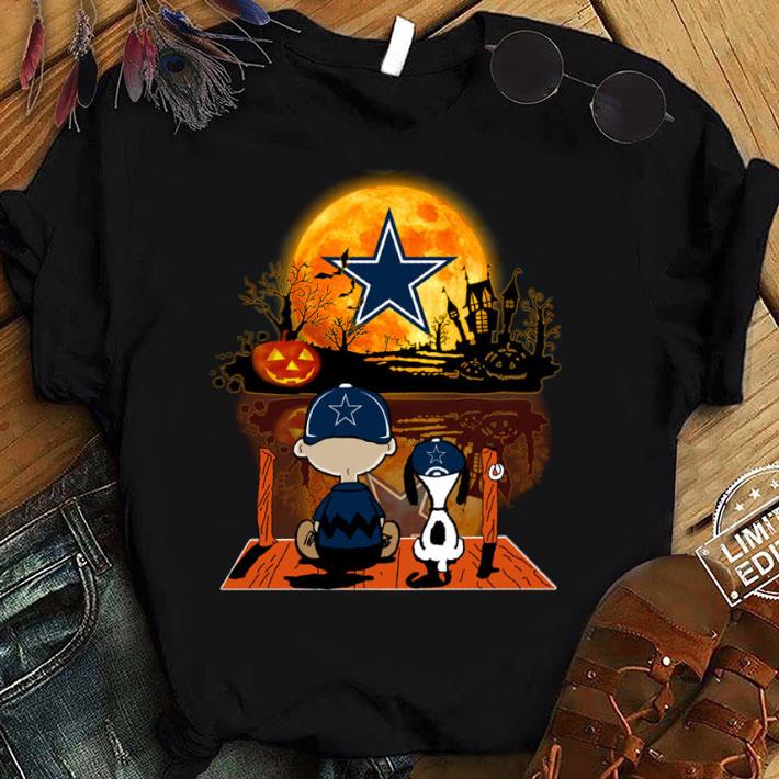 Hot The Peanuts Charlie Brown Snoopy Dallas Cowboys Halloween Shirt