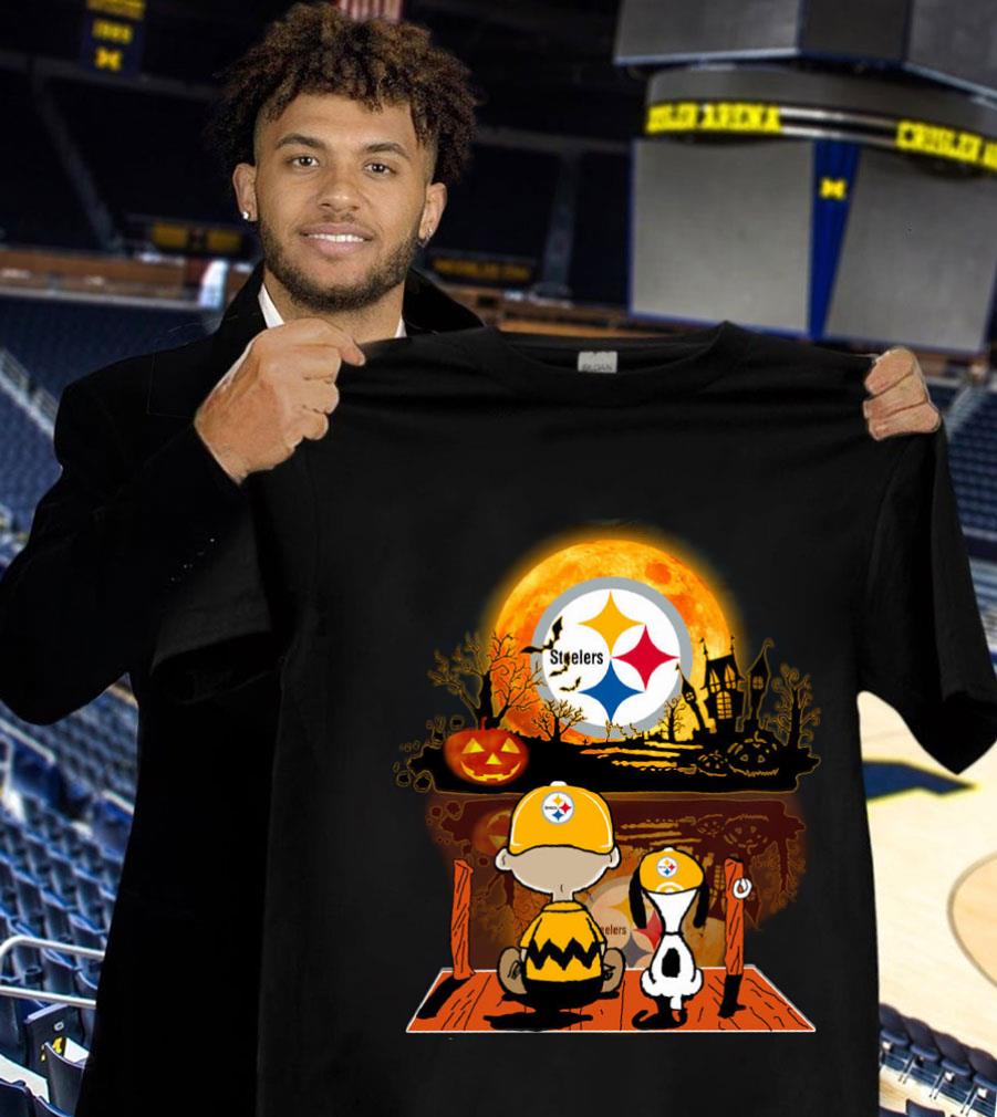 Funny The Peanuts Charlie Brown Snoopy Pittsburgh Steelers Halloween Shirt