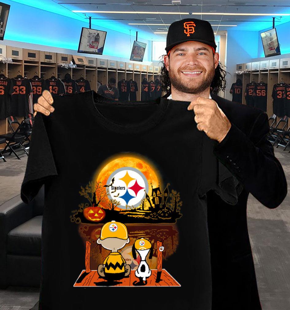 Funny The Peanuts Charlie Brown Snoopy Pittsburgh Steelers Halloween Shirt The Peanuts Charlie Brown Snoopy Pittsburgh Steelers Halloween Shirt 2 - Funny The Peanuts Charlie Brown Snoopy Pittsburgh Steelers Halloween Shirt