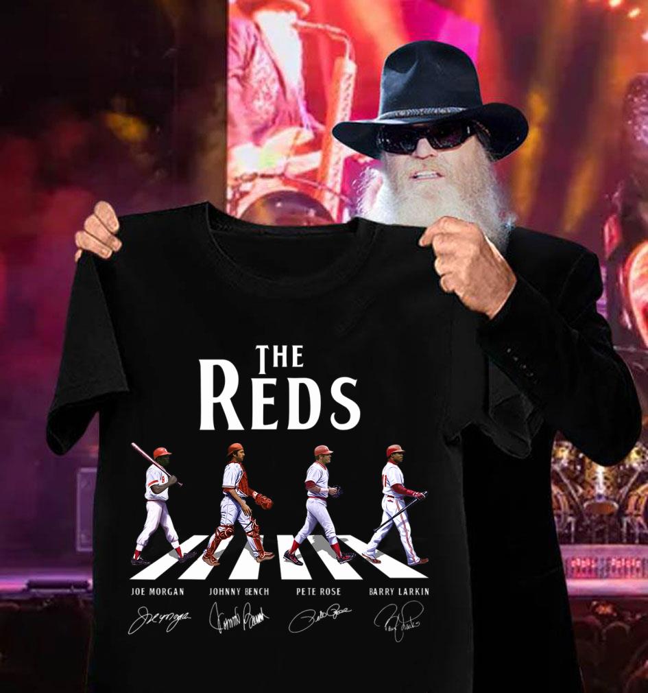 Best The Reds Abbey Road Cincinnati Reds Signatures Shirt, Joe Morgan, Johnny Bench, Pete Rose, Barry Larkin The Reds Abbey Road Cincinnati Reds Signatures Shirt Joe Morgan Johnny Bench Pete Rose Barry Larkin 3 - Best The Reds Abbey Road Cincinnati Reds Signatures Shirt, Joe Morgan, Johnny Bench, Pete Rose, Barry Larkin