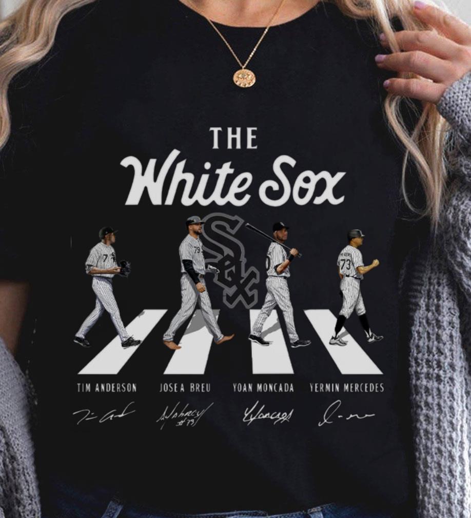 Official The White Sox Abbey Road Chicago White Sox Signatures Shirt, Tim Anderson, Jose Breu, Yoan Moncada, Yermin Mercedes The White Sox Abbey Road Chicago White Sox Signatures Shirt Tim Anderson Jose Breu Yoan Moncada Yermin Mercedes 2 - Official The White Sox Abbey Road Chicago White Sox Signatures Shirt, Tim Anderson, Jose Breu, Yoan Moncada, Yermin Mercedes