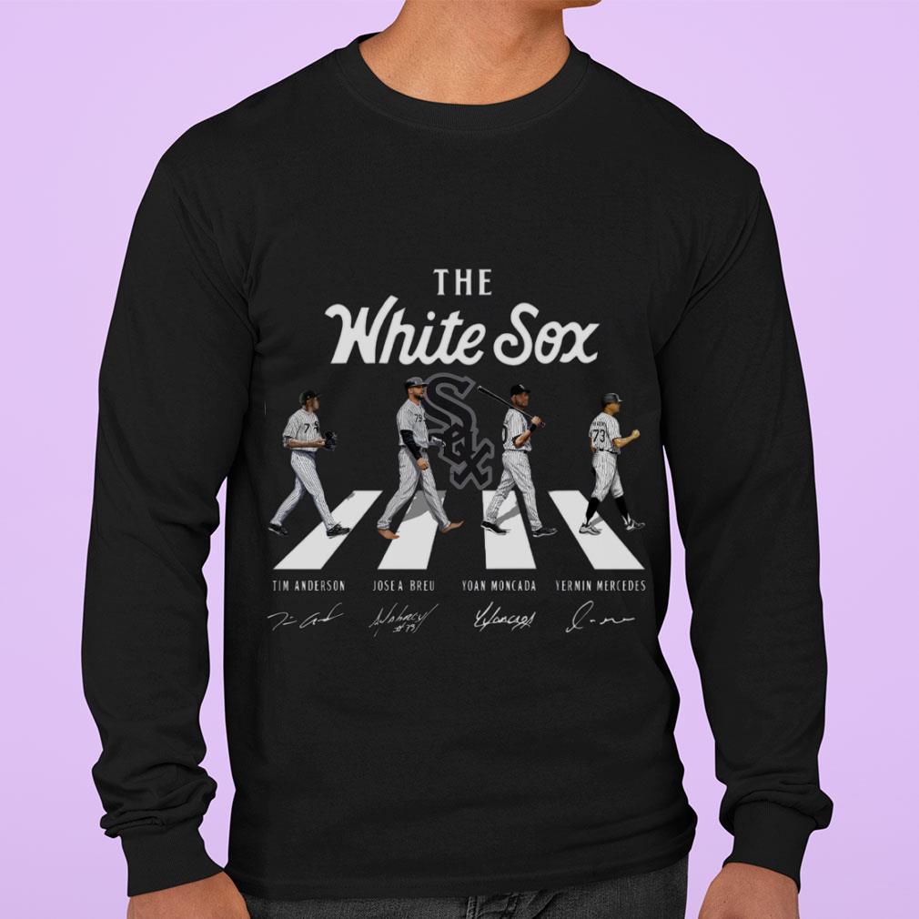Official The White Sox Abbey Road Chicago White Sox Signatures Shirt, Tim Anderson, Jose Breu, Yoan Moncada, Yermin Mercedes The White Sox Abbey Road Chicago White Sox Signatures Shirt Tim Anderson Jose Breu Yoan Moncada Yermin Mercedes 3 - Official The White Sox Abbey Road Chicago White Sox Signatures Shirt, Tim Anderson, Jose Breu, Yoan Moncada, Yermin Mercedes
