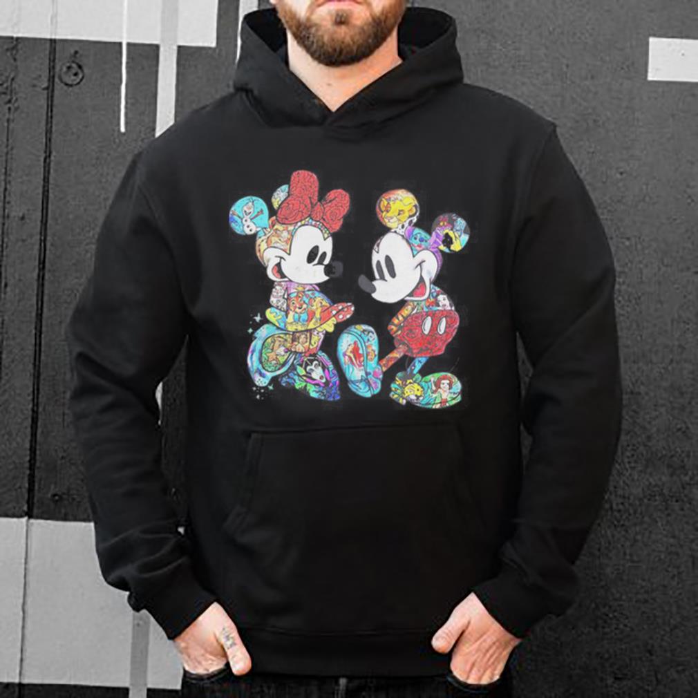 Mickey Mouse and Minnie Mouse with all Disney characters shirt 4 - Mickey Mouse and Minnie Mouse with all Disney characters shirt