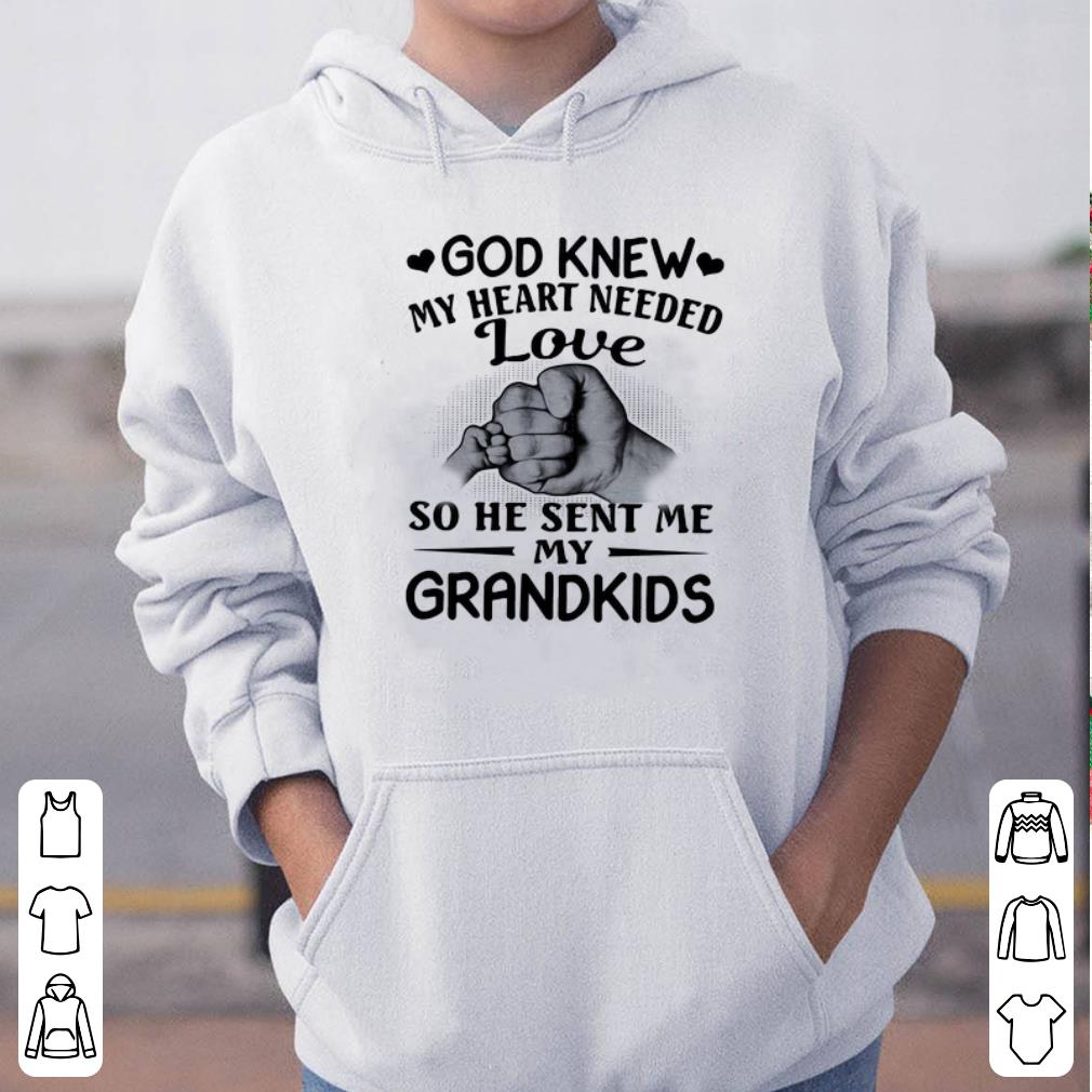 Father And Son God Knew My Heart Needed Love So He Sent Me My Grandkid shirt 4 - Father And Son God Knew My Heart Needed Love So He Sent Me My Grandkid shirt
