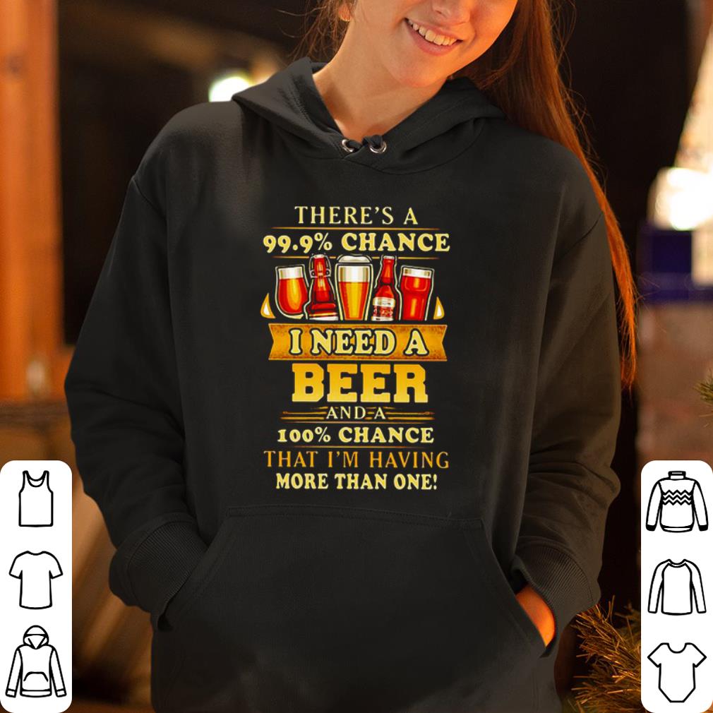 There s a 99 9 chance I need a beer and a 100 chance that I m having more than one shirt 4 - There’s a 99.9% chance I need a beer and a 100% chance that I’m having more than one shirt