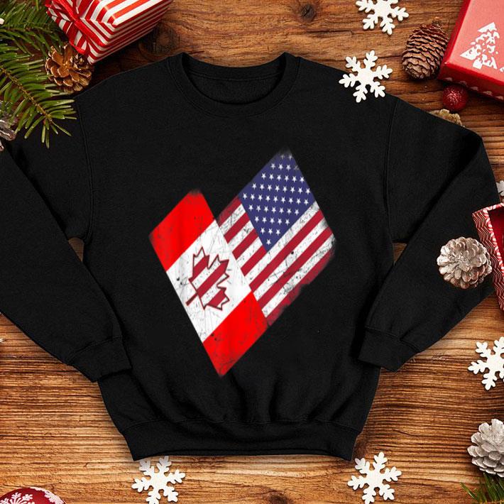 America Canada Flag Funny American Canadian Tee shirt America Canada Flag Funny American Canadian Tee shirt 4 - America Canada Flag Funny American Canadian Tee shirt