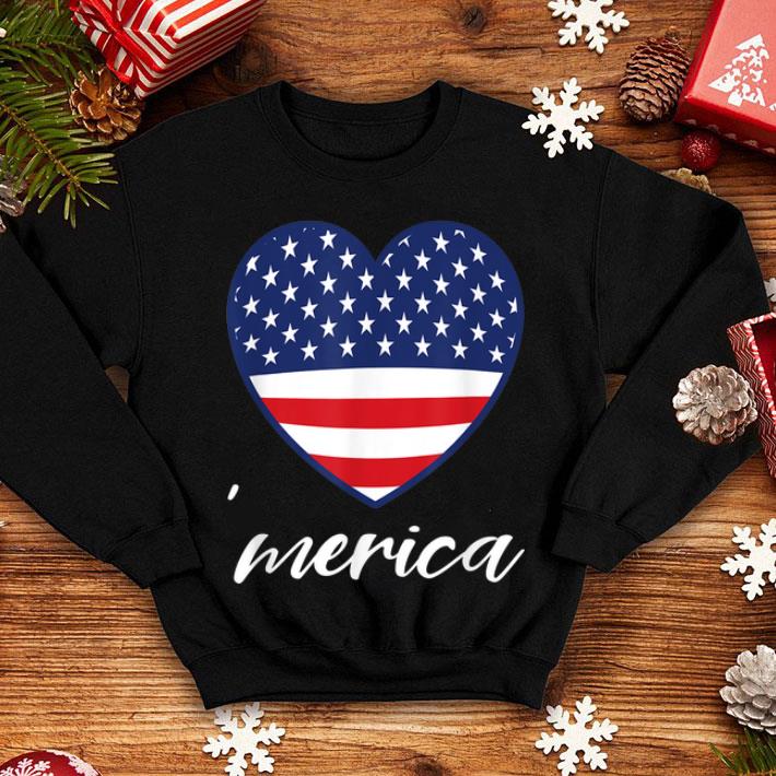 American Flag Heart Merica 4th Of July shirt 4 - American Flag Heart Merica 4th Of July shirt