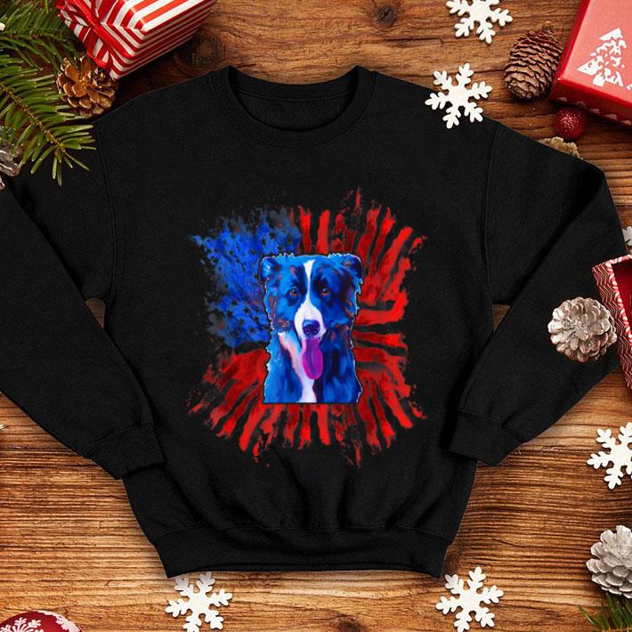 Border Collie American Flag USA Patriotic Splash Dog shirt 4 - Border Collie American Flag USA Patriotic Splash Dog shirt