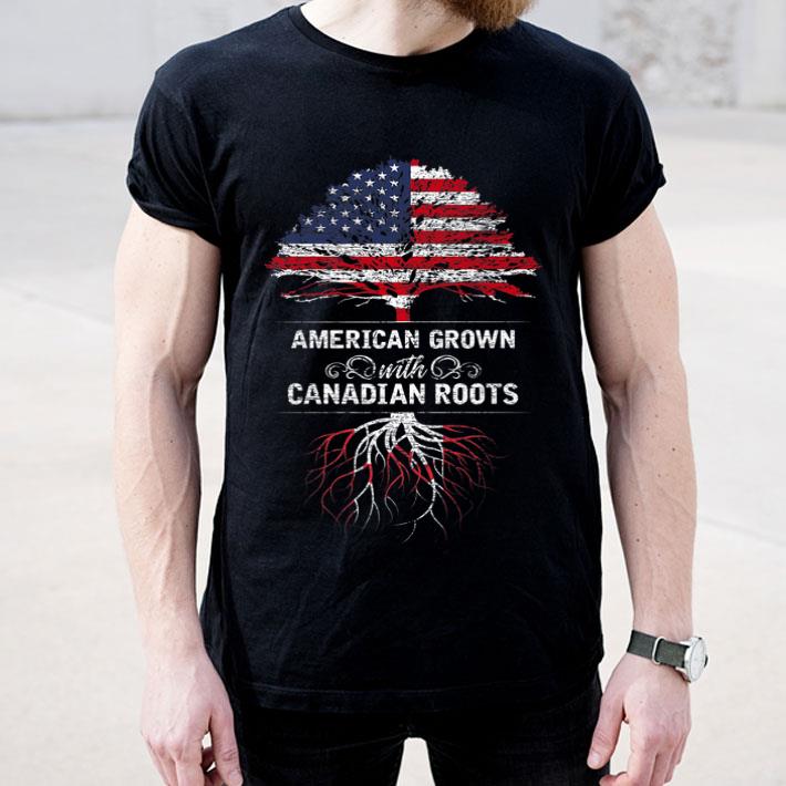 Canada American Grown Usa Flag Canadian Flag Gifts Shirt 4 - Canada - American Grown Usa Flag Canadian Flag Gifts Shirt