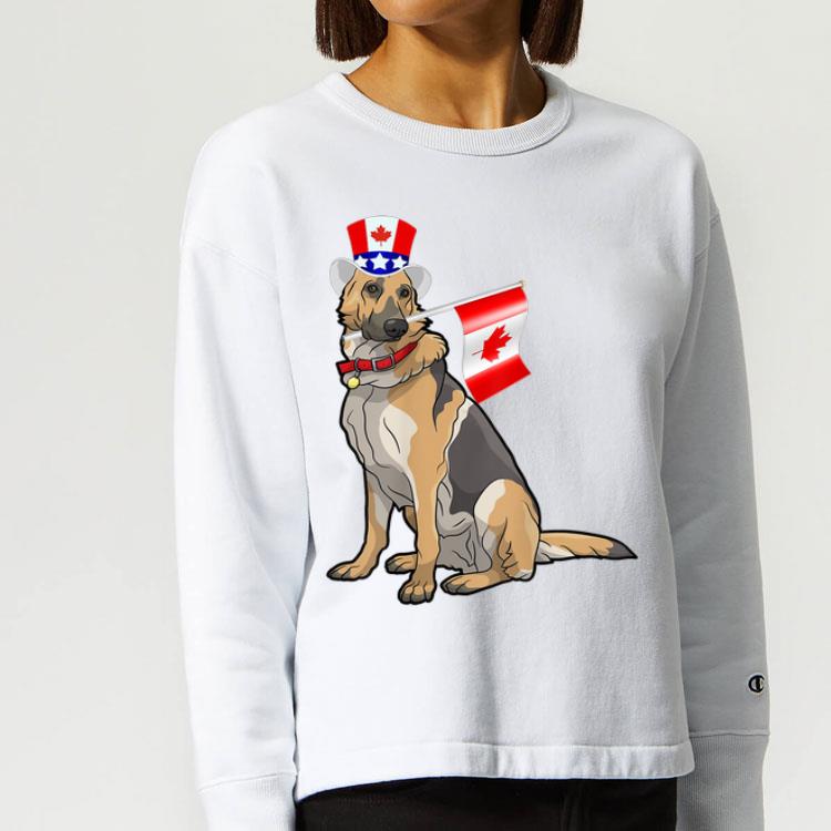 Canada Maple Leaf Germen Shepherd Canadian Flag Shirt 4 - Canada Maple Leaf Germen Shepherd Canadian Flag Shirt