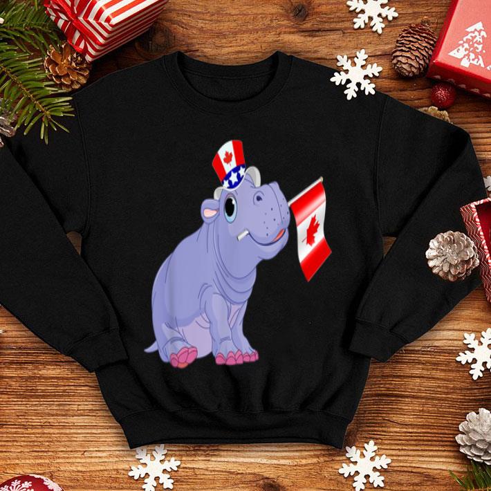 Canada - Maple Leaf Hippo Canadian Flags Shirt Canada Maple Leaf Hippo Canadian Flags Shirt 4 - Canada - Maple Leaf Hippo Canadian Flags Shirt