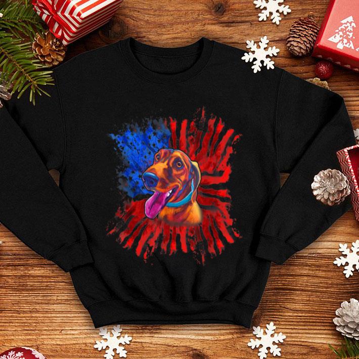 Dachshund American Flag Patriotic Splash Dog shirt 4 - Dachshund American Flag Patriotic Splash Dog shirt