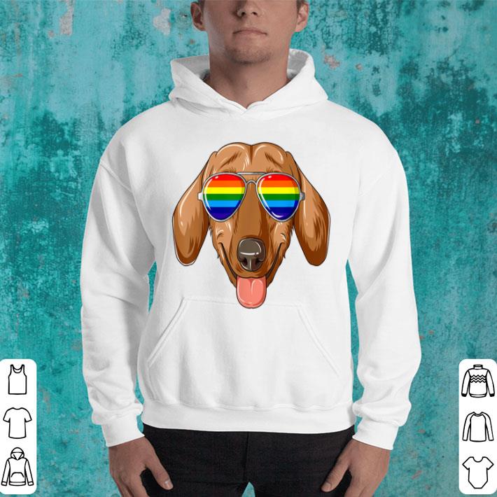 Dachshund Gay Pride Flag LGBT Rainbow Sunglasses Dachshund Shirt 4 - Dachshund Gay Pride Flag LGBT Rainbow Sunglasses Dachshund Shirt