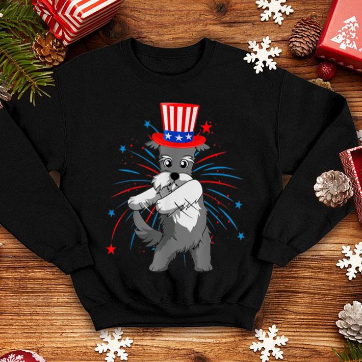 Flossing Miniature Schnauzer Firework 4th Of July Shirt 4 - Flossing Miniature Schnauzer Firework 4th Of July Shirt