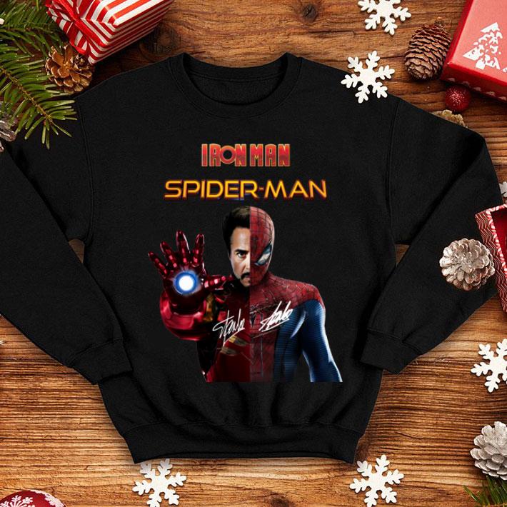 Iron Man And Spider Man Heroes In One Far From Home Shirt 4 - Iron Man And Spider Man Heroes In One Far From Home Shirt
