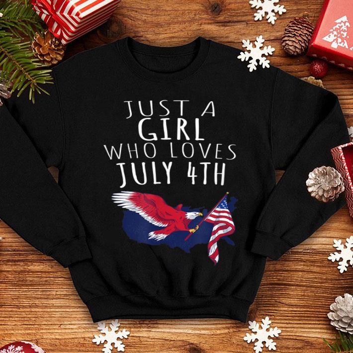 Just A Girl Who Loves July 4th shirt 4 - Just A Girl Who Loves July 4th shirt