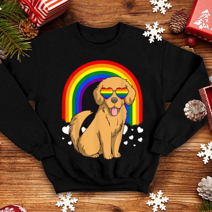 LGBT Golden Retriever Dog Gay Pride Rainbow LGBTQ Shirt 4 - LGBT Golden Retriever Dog Gay Pride Rainbow LGBTQ Shirt