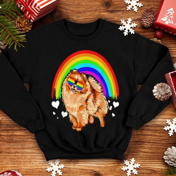 Pomeranian Rainbow Sunglasses Gay Pride LGBT Gifts Shirt 4 - Pomeranian Rainbow Sunglasses Gay Pride LGBT Gifts Shirt