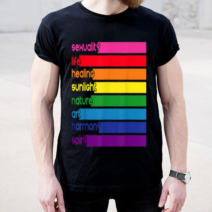 Pride Meaning of Rainbow Colors LGBT Sexuality Life Healing Sunlight Nature shirt 4 - Pride Meaning of Rainbow Colors LGBT Sexuality Life Healing Sunlight Nature shirt