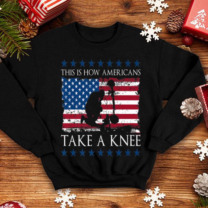 This Is How Americans Take A Knee Distressed Us Flag shirt 4 - This Is How Americans Take A Knee Distressed Us Flag shirt