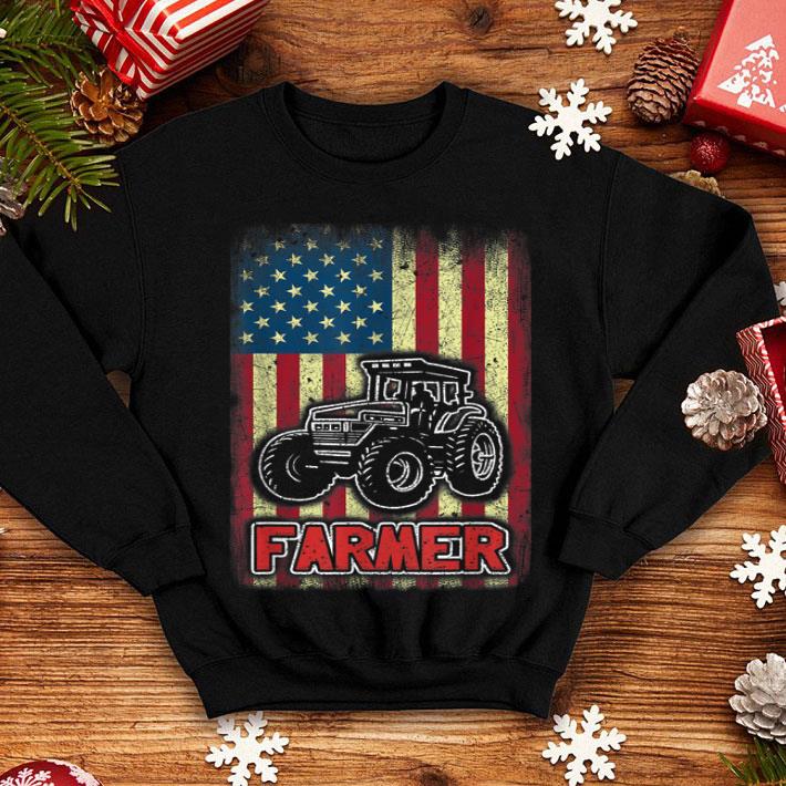 Tractor American Flag Patriotic Vintage Farming shirt 4 - Tractor American Flag Patriotic Vintage Farming shirt