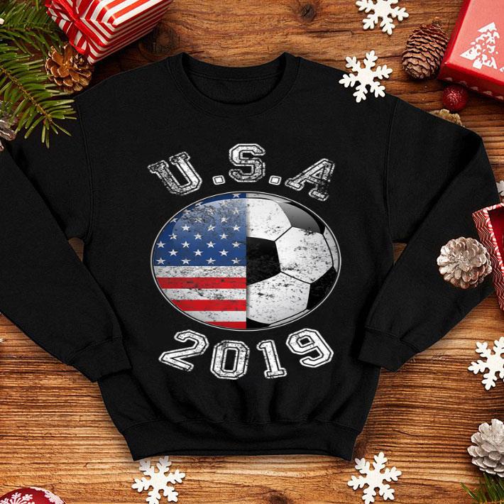 Usa Flag 2019 France Women s World Soccer Shirt 4 - Usa Flag 2019 France - Women's World Soccer Shirt