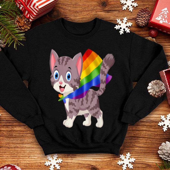 Vintage Gay Pride Flag Cat LGBT Pride Gifts Shirt 4 - Vintage Gay Pride Flag Cat LGBT Pride Gifts Shirt