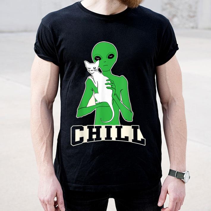 Alien Chill Cat Area 51 Stay Weird shirt 4 - Alien Chill Cat Area 51 Stay Weird shirt