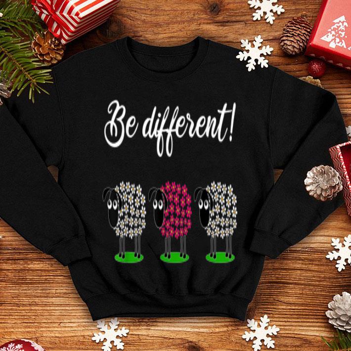 Be Different Sheep Sheeps With Flower Wool Girl Mom shirt 4 1 - Be Different Sheep - Sheeps With Flower Wool Girl, Mom shirt