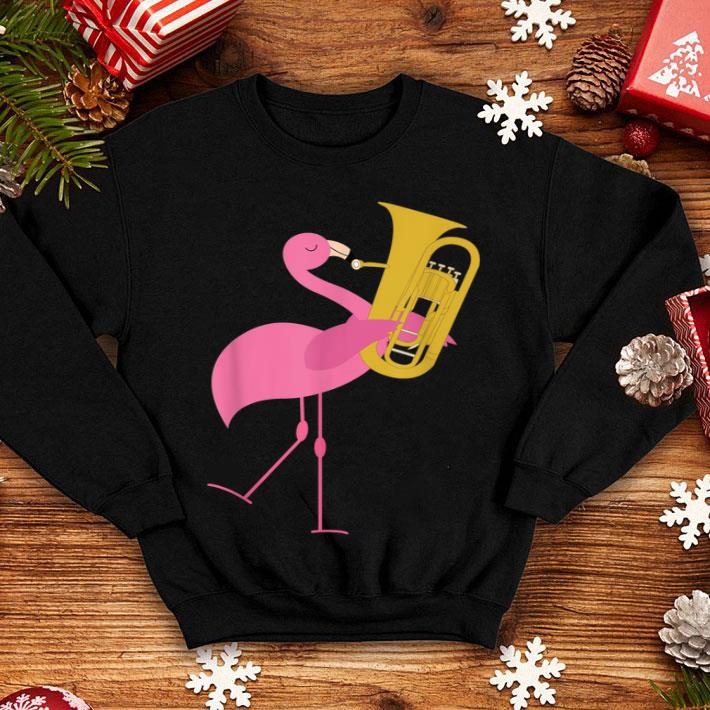 Beautiful Flamingo Playing Tuba Musician shirt 4 - Beautiful Flamingo Playing Tuba Musician shirt