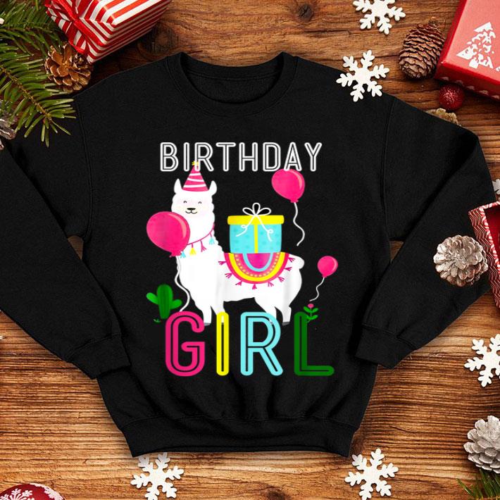Birthday Girl Llama Cool Cute Alpaca Llama Cactus shirt 4 - Birthday Girl Llama Cool Cute Alpaca Llama Cactus shirt