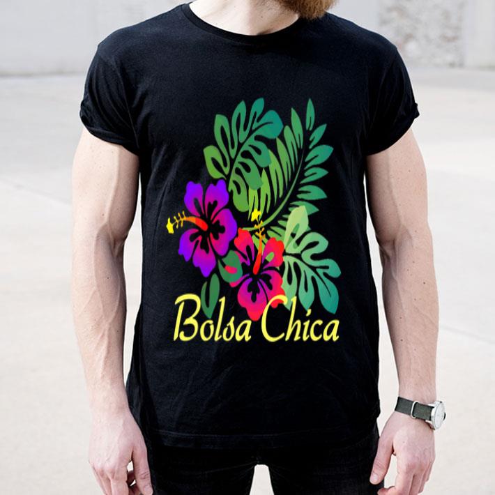 Bolsa Chica Beach Tropical Flower Surf Vacay Premium shirt 4 - Bolsa Chica Beach Tropical Flower Surf Vacay Premium shirt