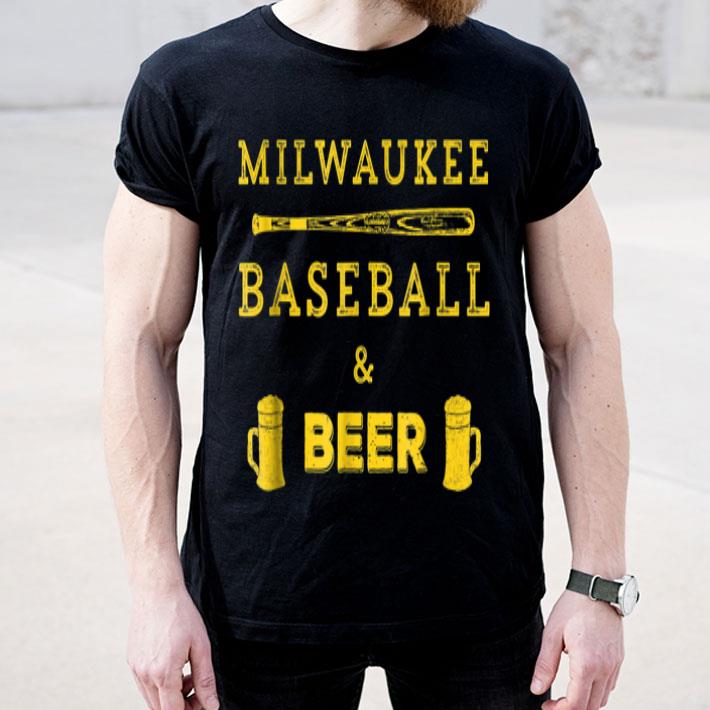 Classic Milwaukee Baseball And Beer Fan Retro shirt 4 - Classic Milwaukee Baseball And Beer Fan Retro shirt