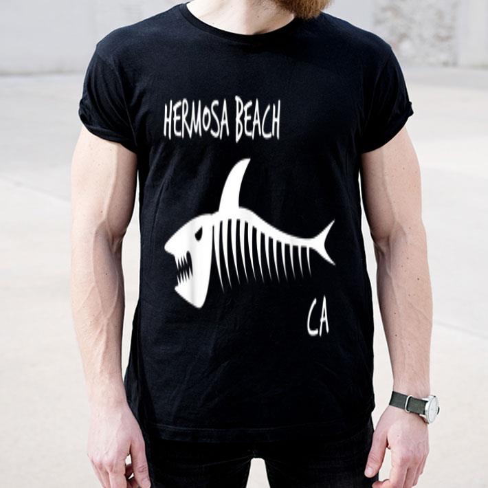 Hermosa Beach Shark Skeleton shirt 4 - Hermosa Beach Shark Skeleton shirt