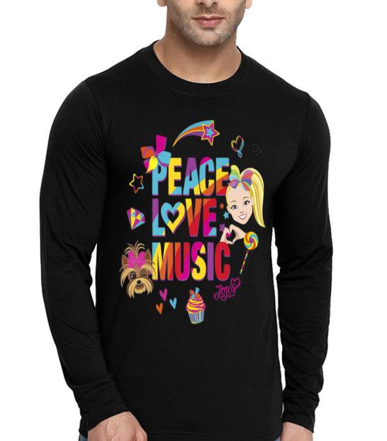 Jojo Siwa Peace Love Music Lover Rainbow Sticker Premium shirt 4 - Jojo Siwa Peace Love Music Lover Rainbow Sticker Premium shirt