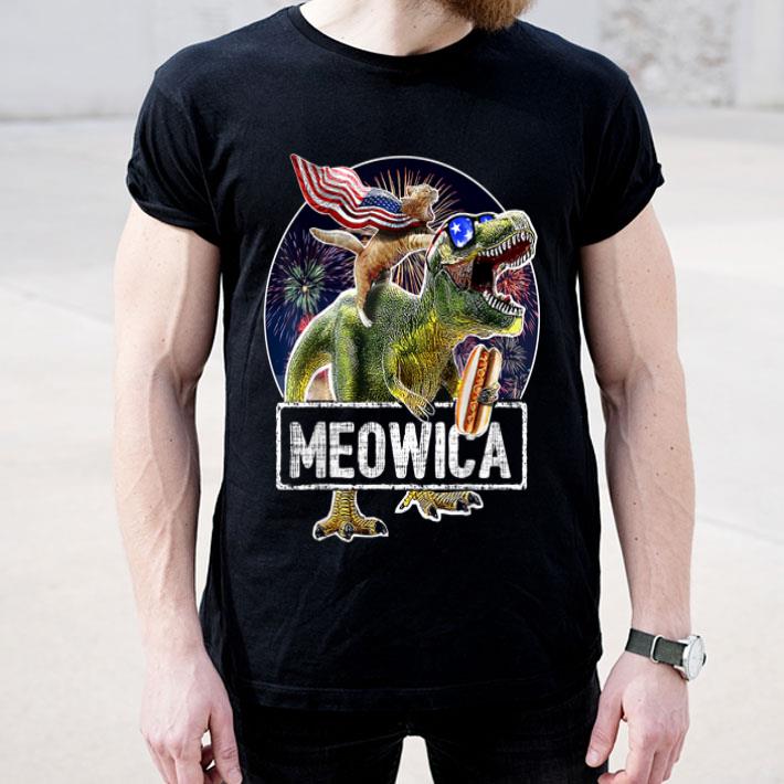 Meowica American Flag Cat T Rex Dinosaur 4th Of July shirt 4 - Meowica American Flag Cat T Rex Dinosaur 4th Of July shirt